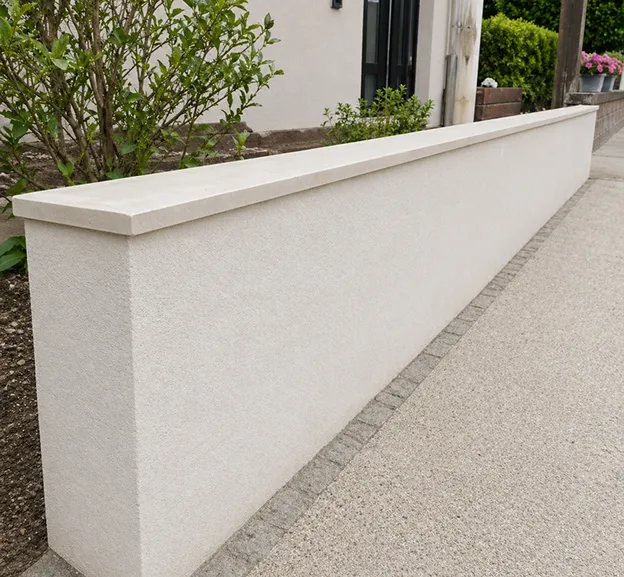 Mur après les travaux de maçonnerie